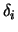 $\delta_{i}$