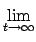 $\displaystyle \lim_{{t\rightarrow\infty}}^{}$